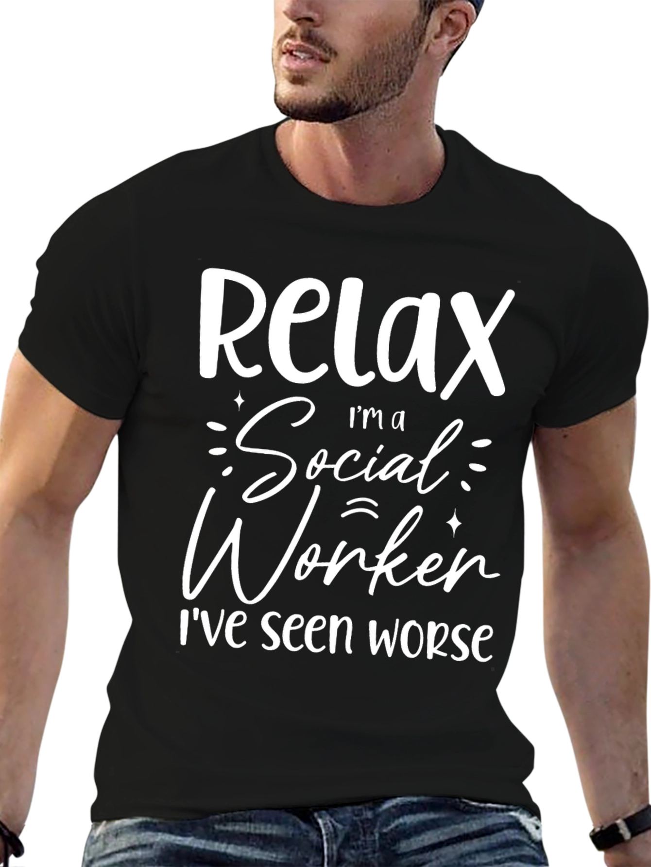 Relax Im a Social Worker Graphic T-Shirt