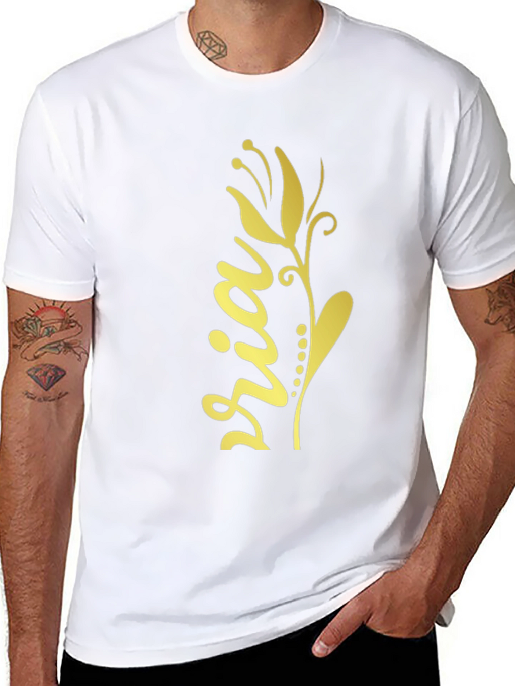 Floral Sria Graphic Tee - Stylish Cotton Blend