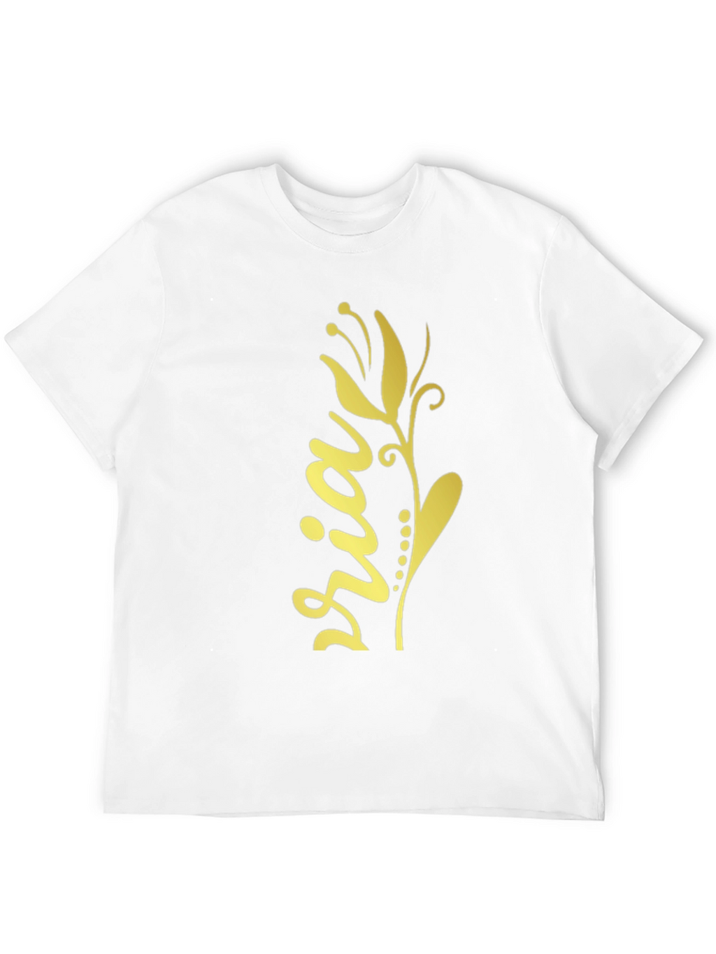 Floral Sria Graphic Tee - Stylish Cotton Blend