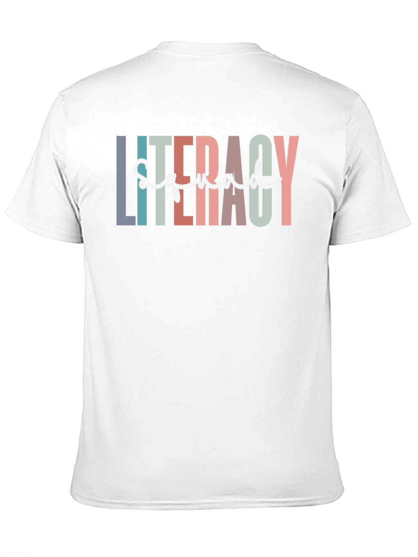 Literacy Squad Graphic T-Shirt - Black Crew Neck Tee