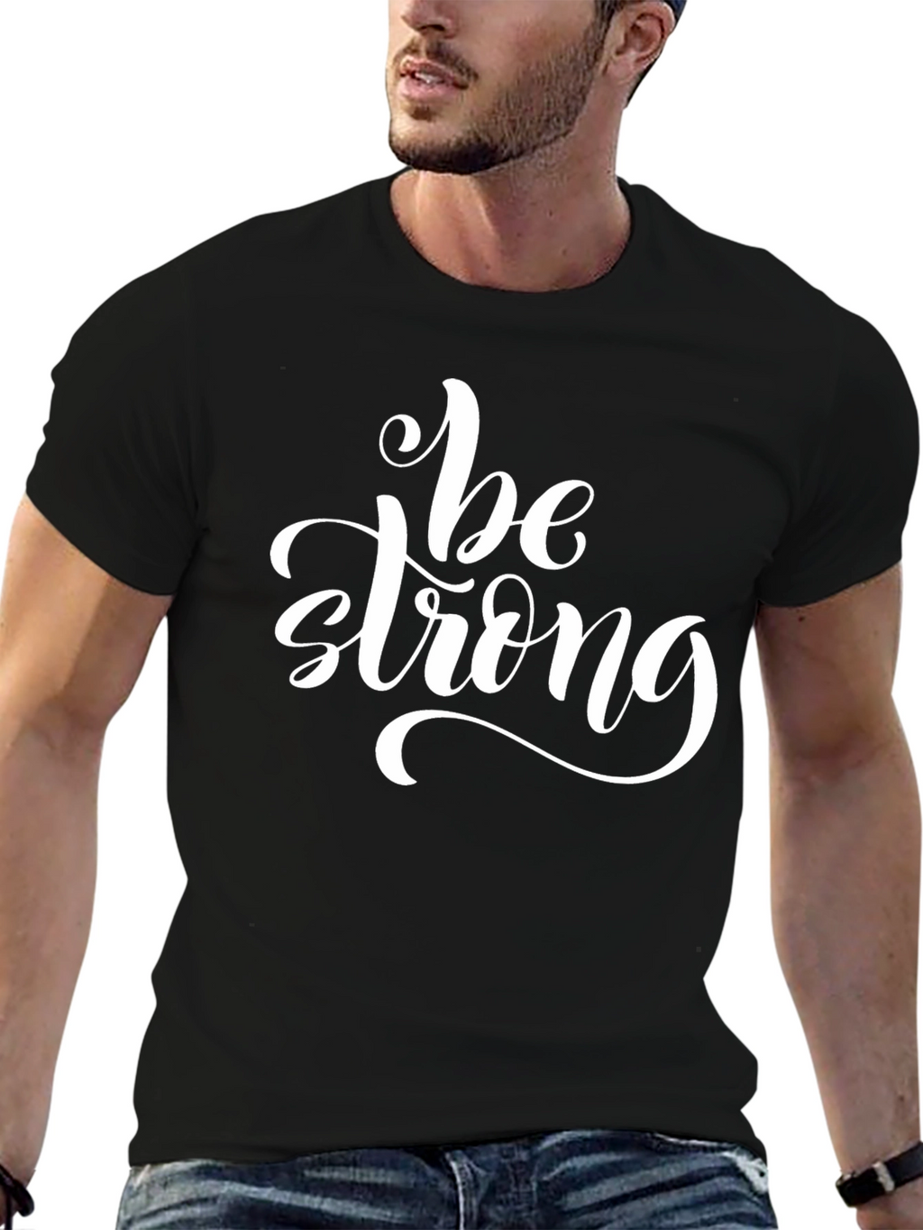 Be Strong T-Shirt: Motivational Graphic Tee for Men
