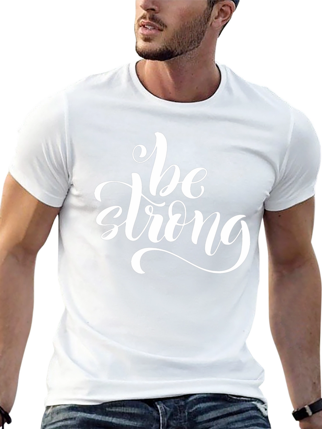 Be Strong T-Shirt: Motivational Graphic Tee for Men