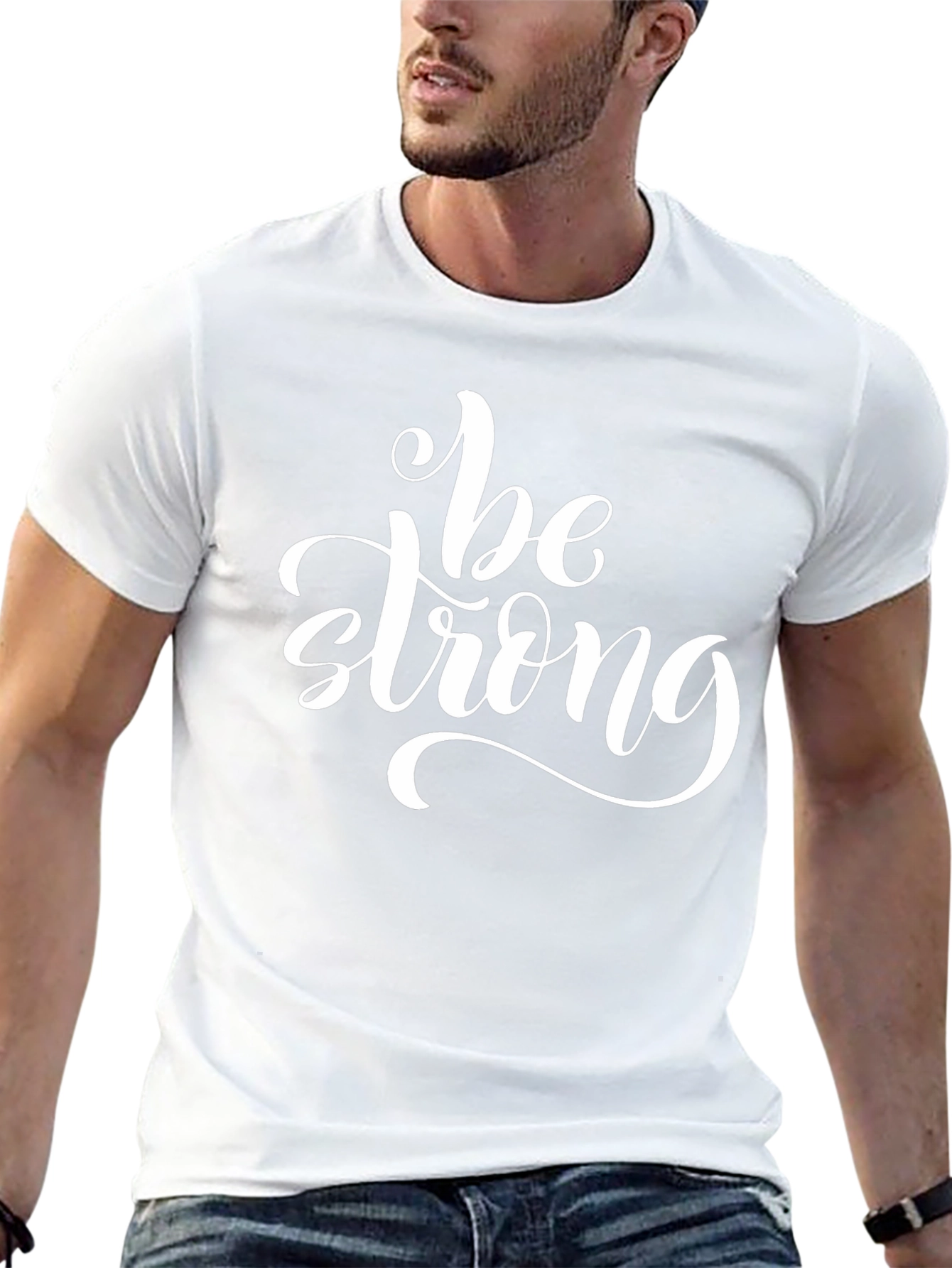 Be Strong T-Shirt: Motivational Graphic Tee for Men