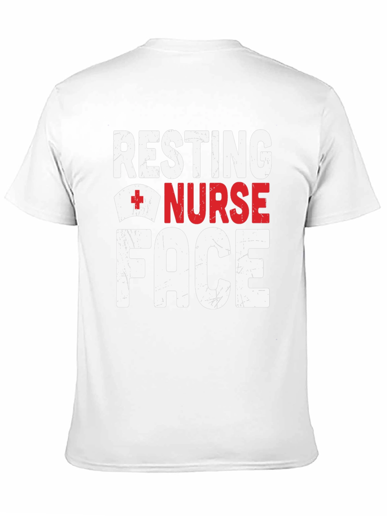 Resting Nurse Face Graphic T-Shirt - Black