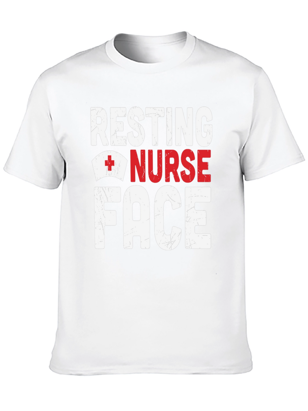 Resting Nurse Face Graphic T-Shirt - Black