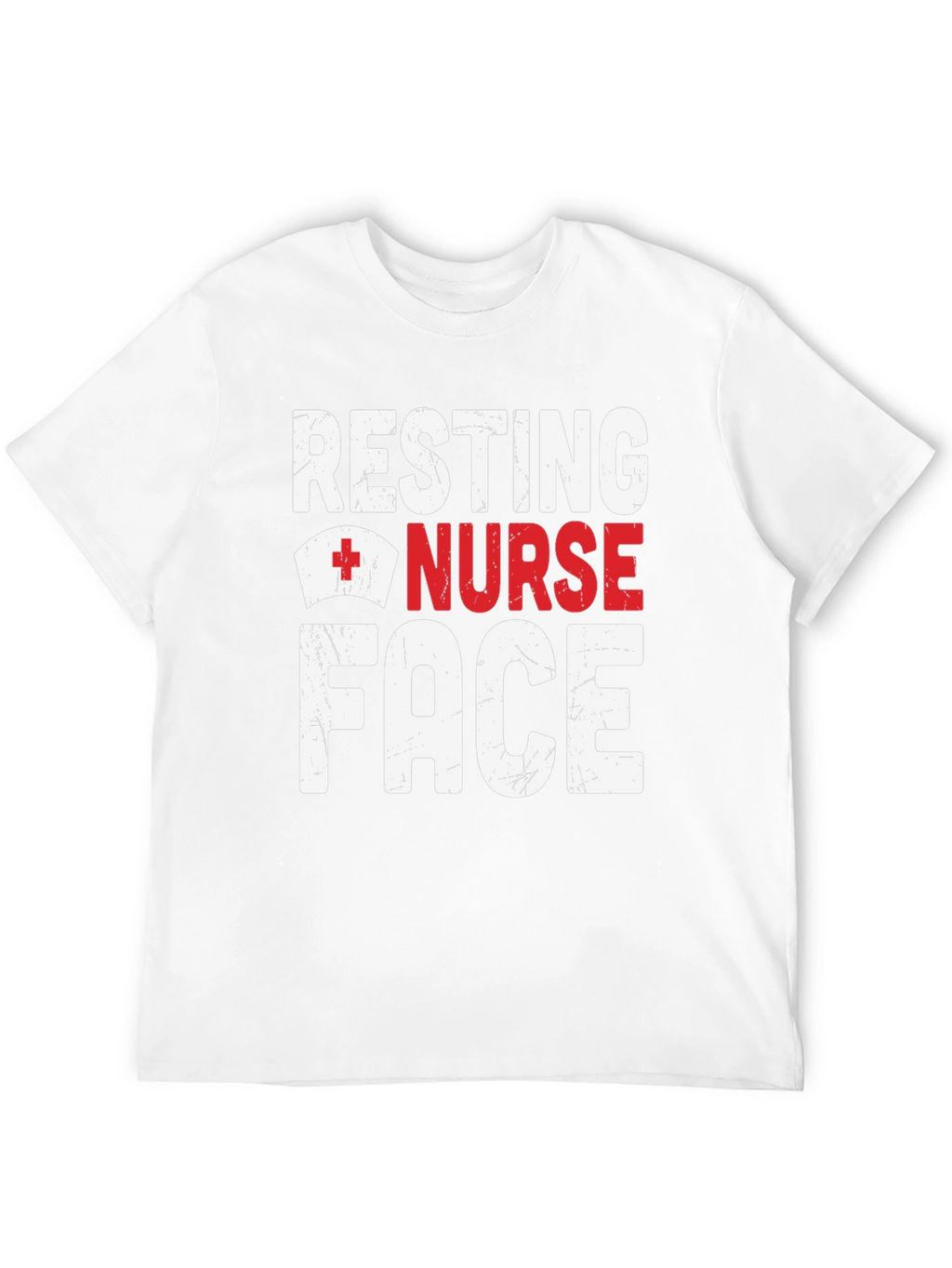 Resting Nurse Face Graphic T-Shirt - Black