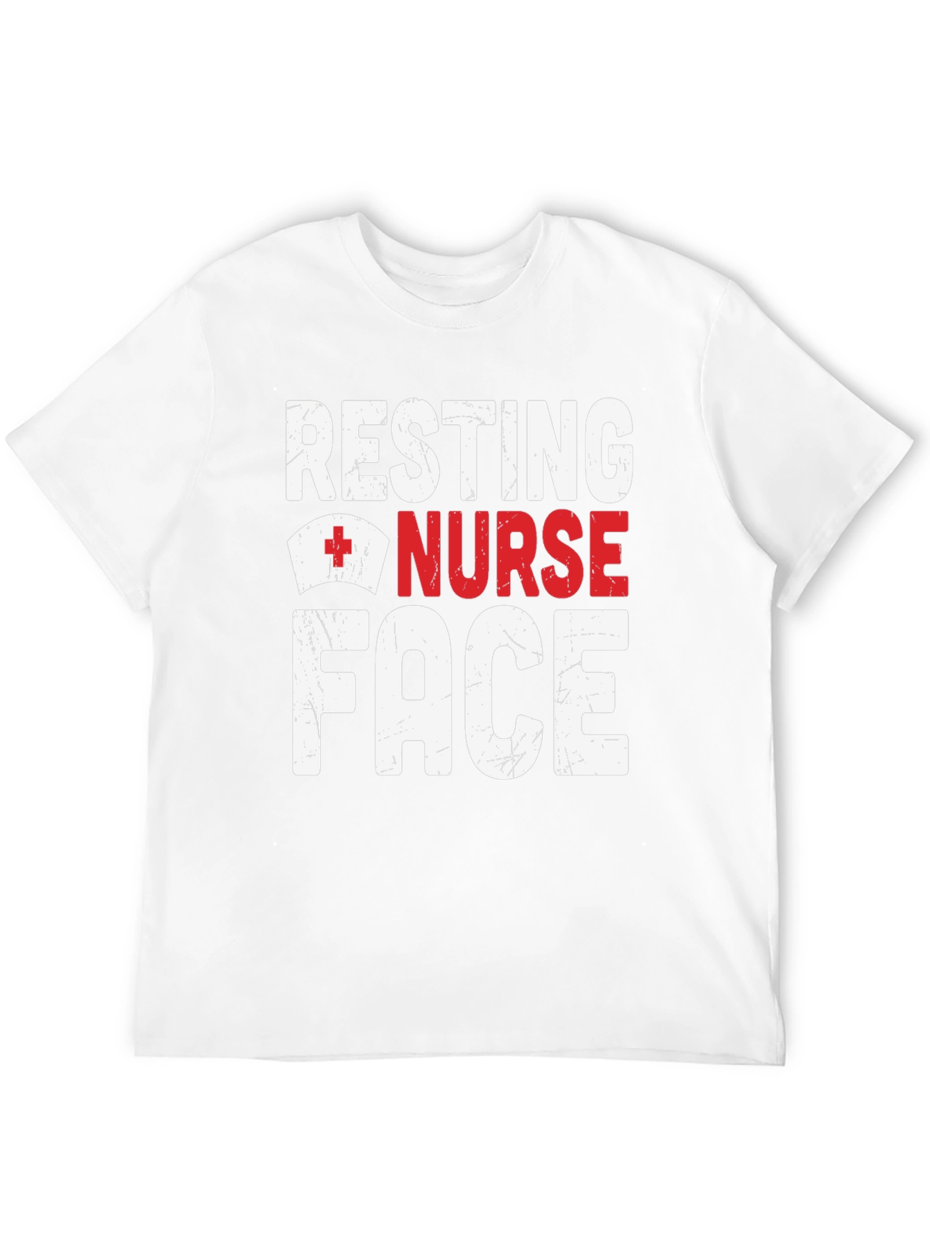 Resting Nurse Face Graphic T-Shirt - Black