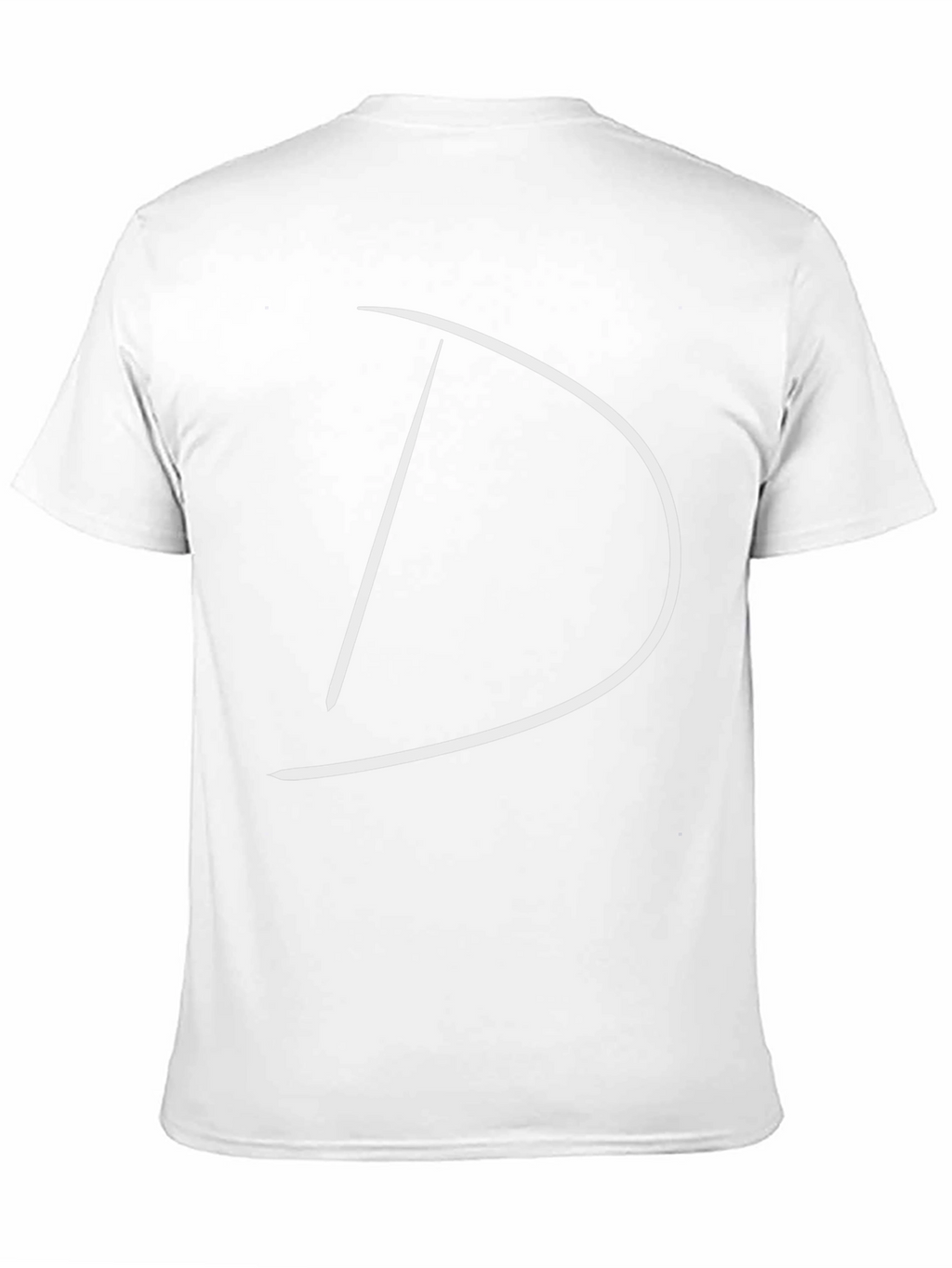 Minimalist Letter D Black Tee