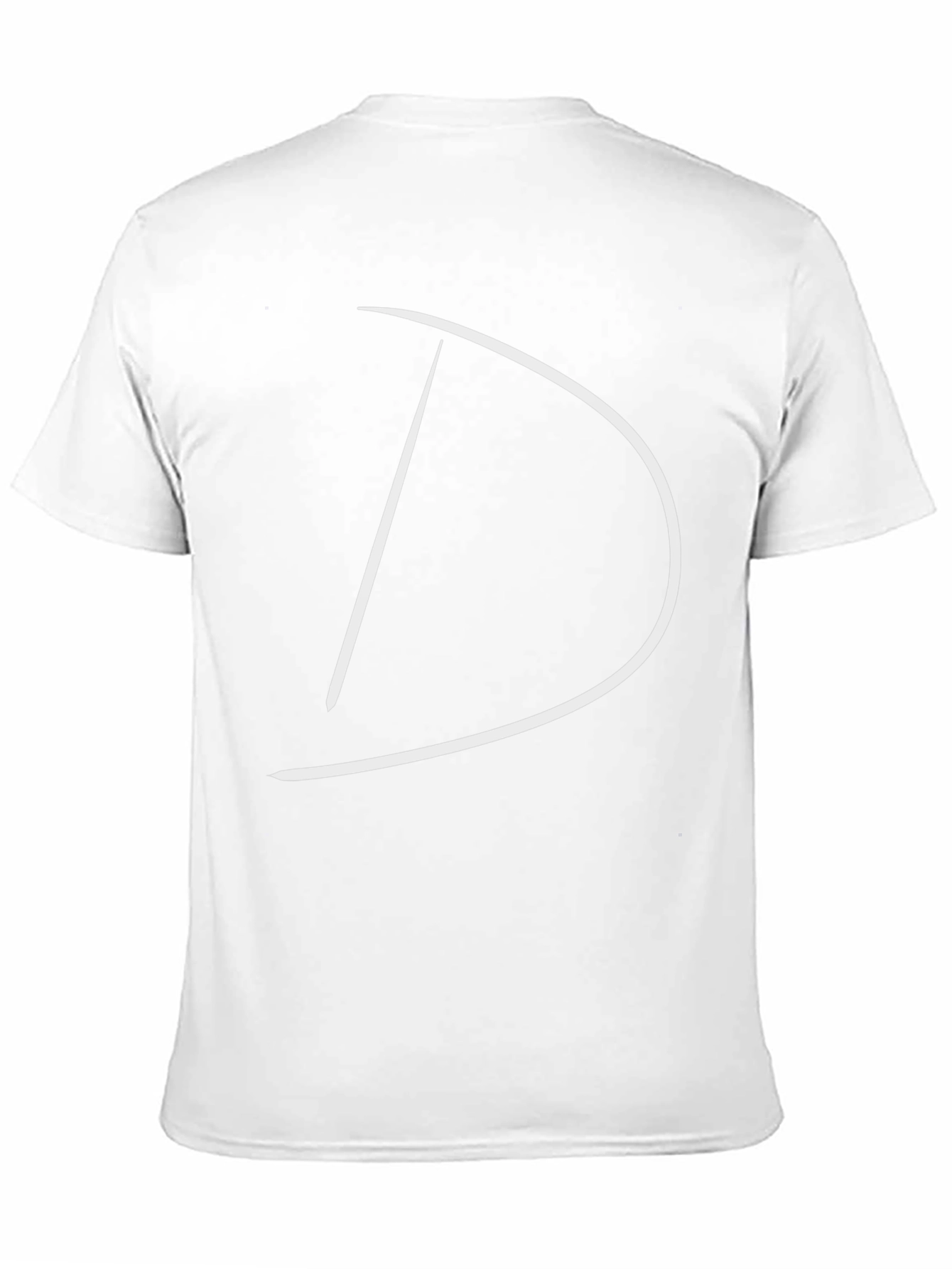 Minimalist Letter D Black Tee