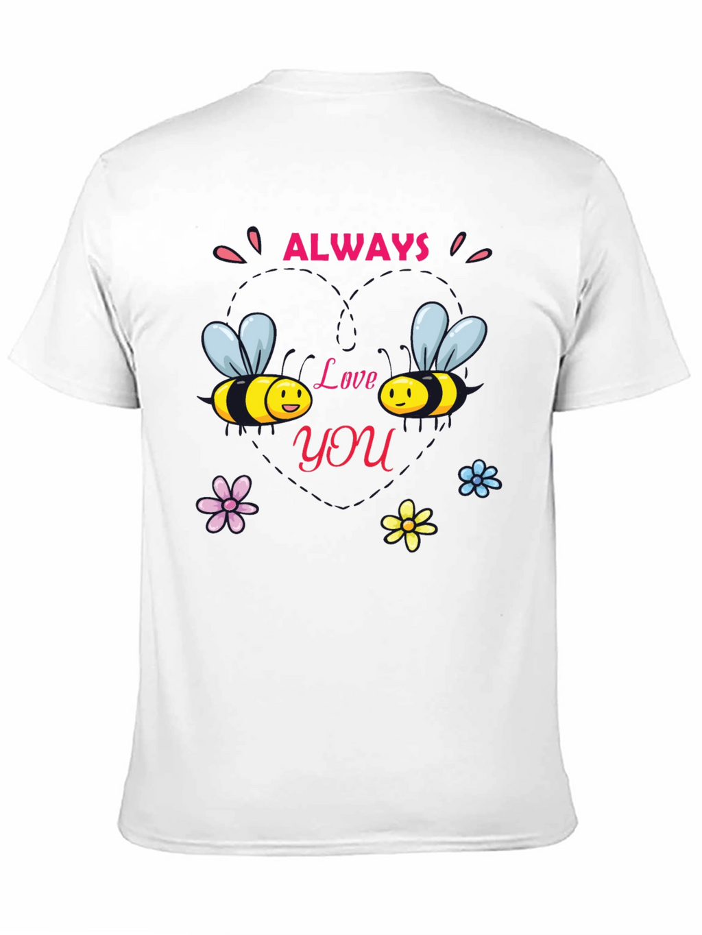 Always Love You Bee Graphic Black Tee