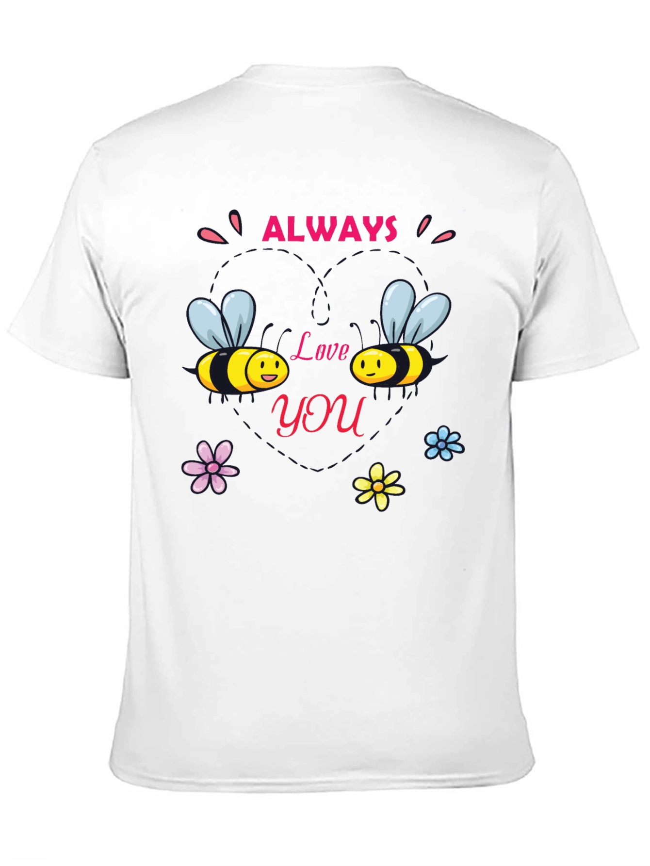 Always Love You Bee Graphic Black Tee