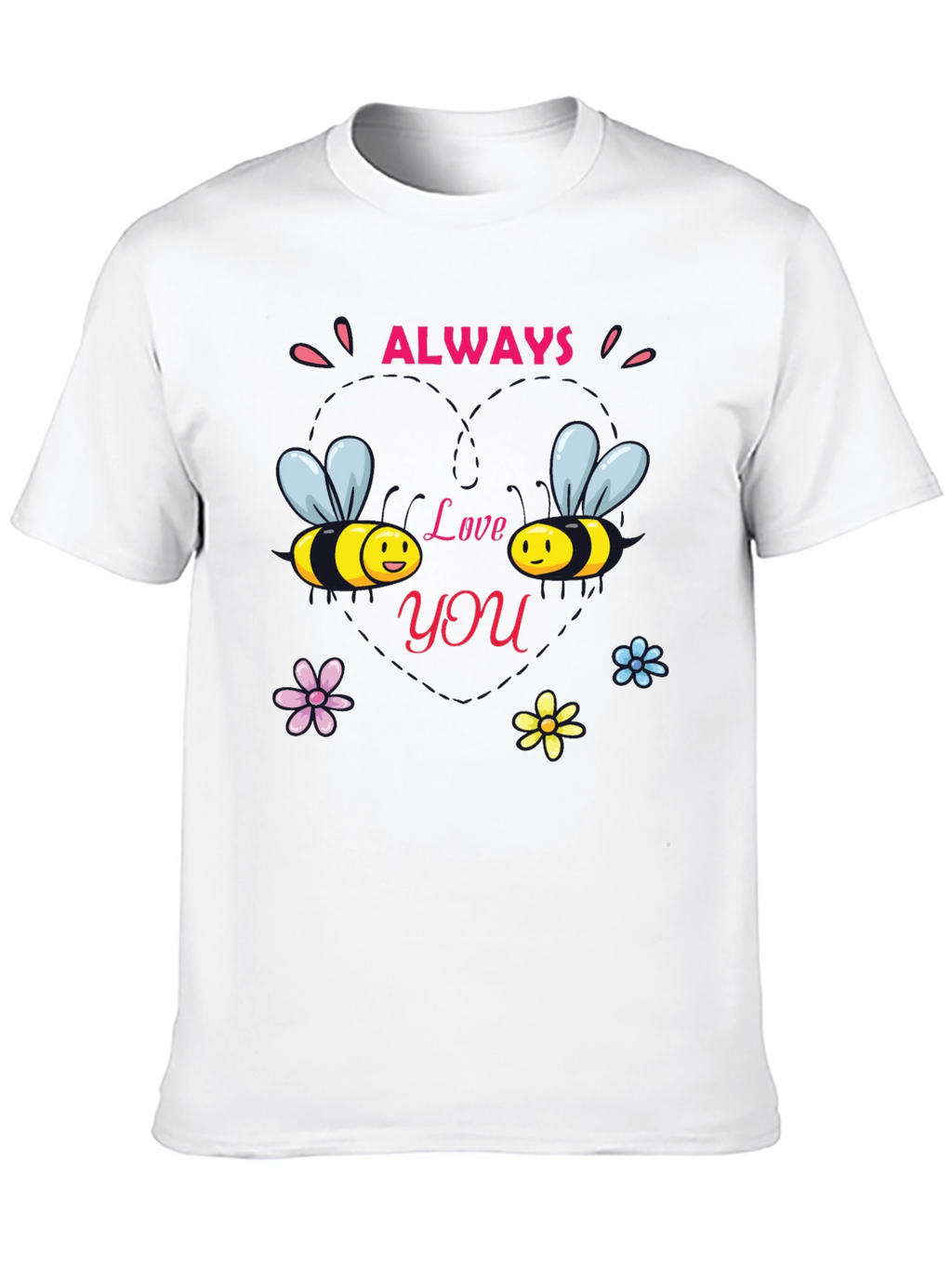Always Love You Bee Graphic Black Tee