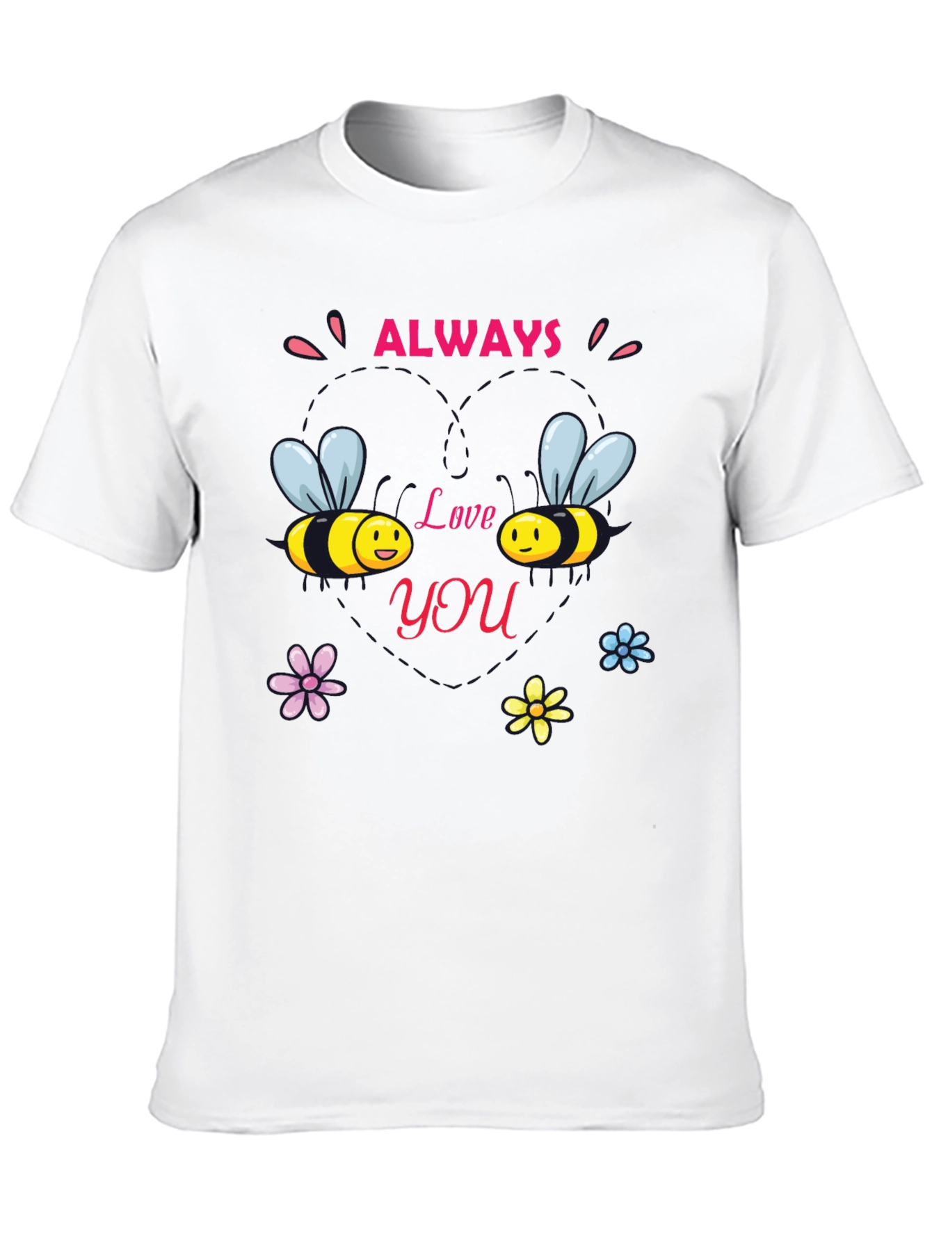 Always Love You Bee Graphic Black Tee