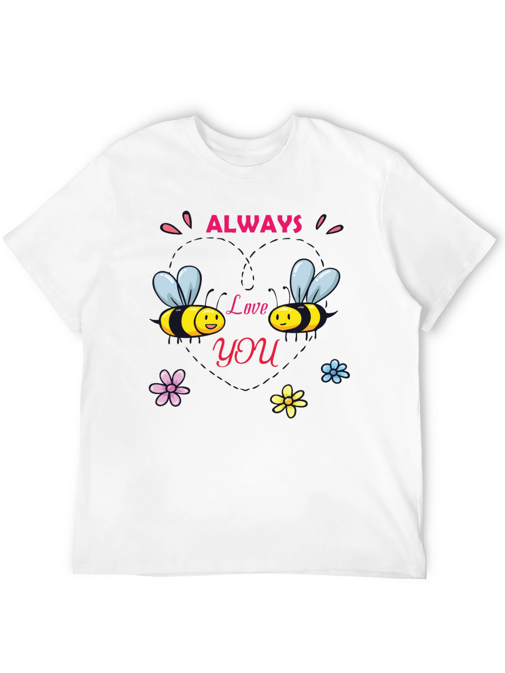 Always Love You Bee Graphic Black Tee