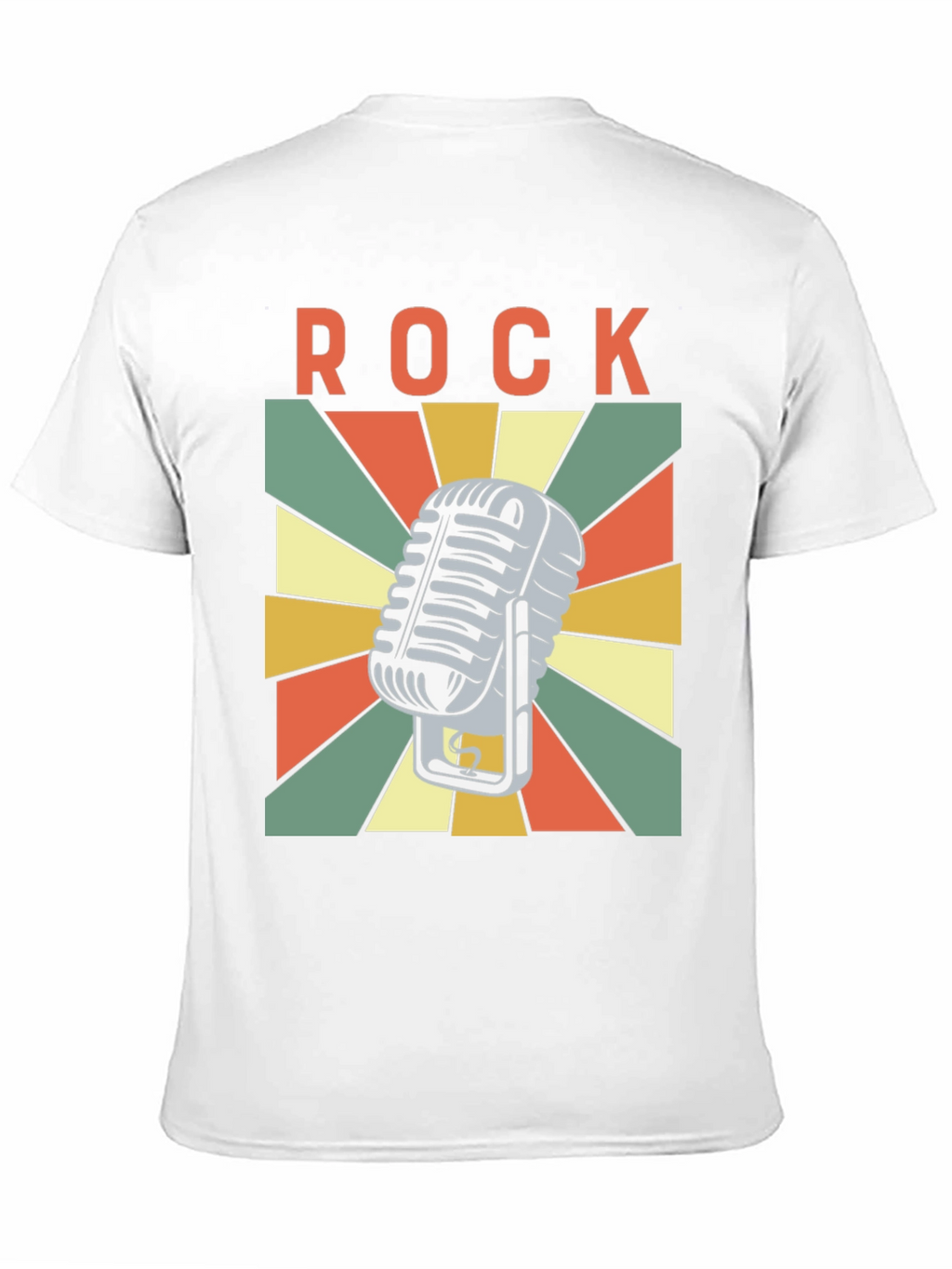 Retro Rock Microphone Graphic T-Shirt