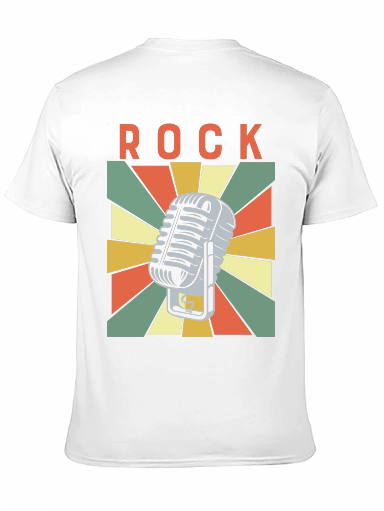 Retro Rock Microphone Graphic T-Shirt