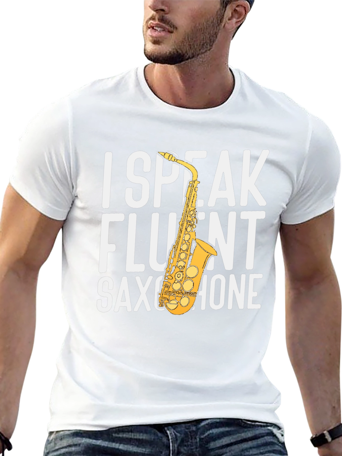 I Speak Fluent Saxophone Graphic Tee