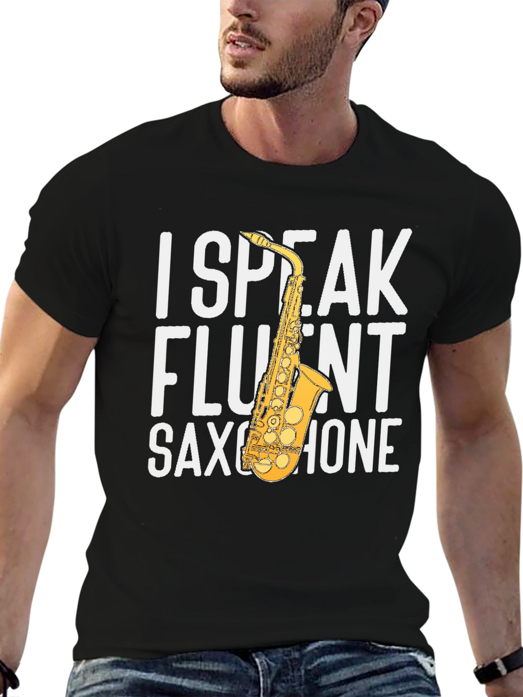 I Speak Fluent Saxophone Graphic Tee