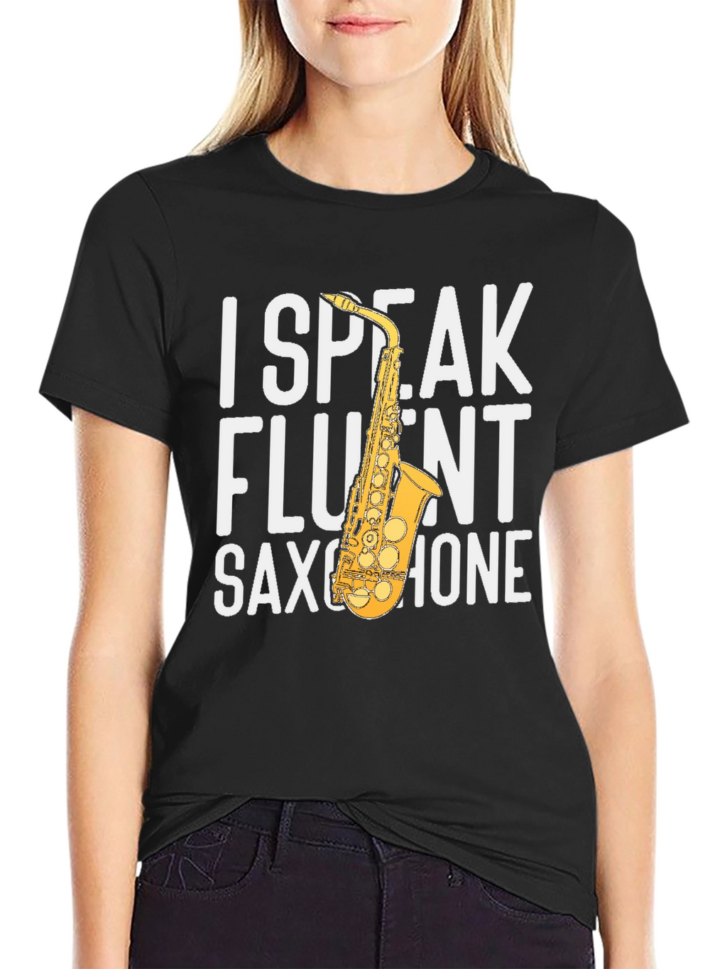 I Speak Fluent Saxophone Graphic Tee