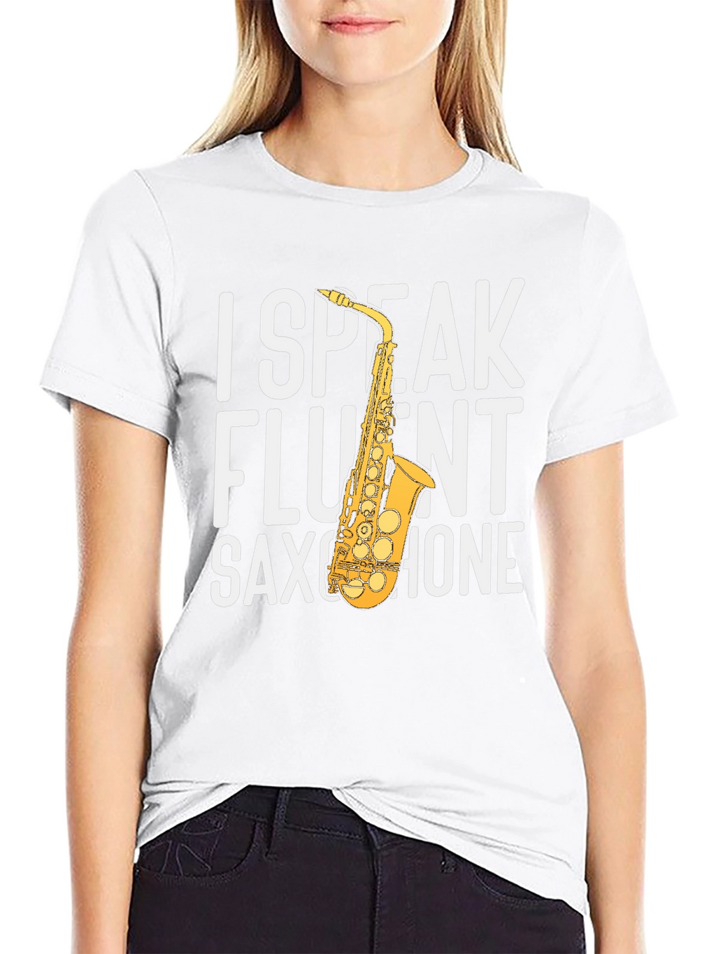 I Speak Fluent Saxophone Graphic Tee