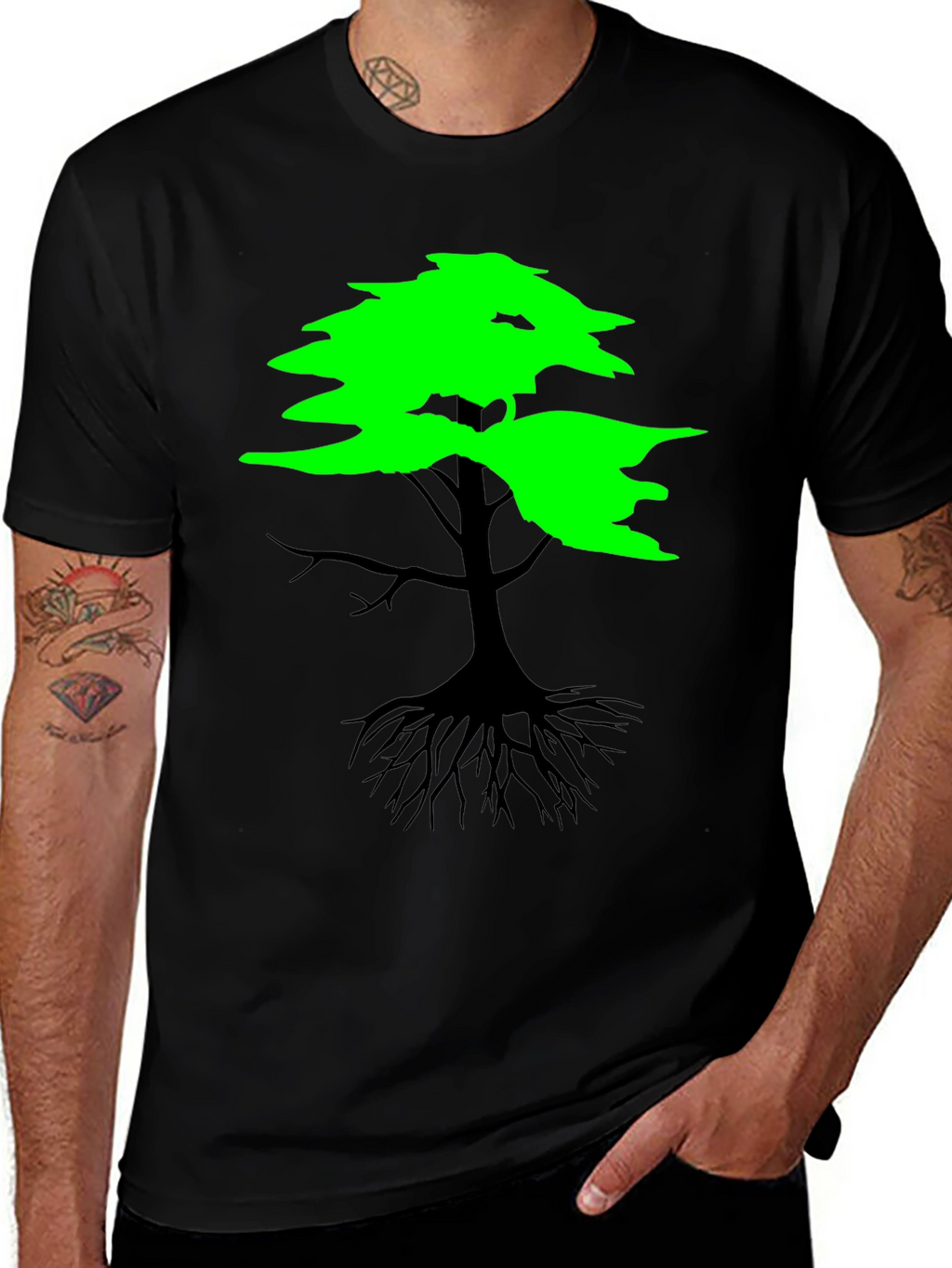 Nature Inspired Tree Graphic T-Shirt