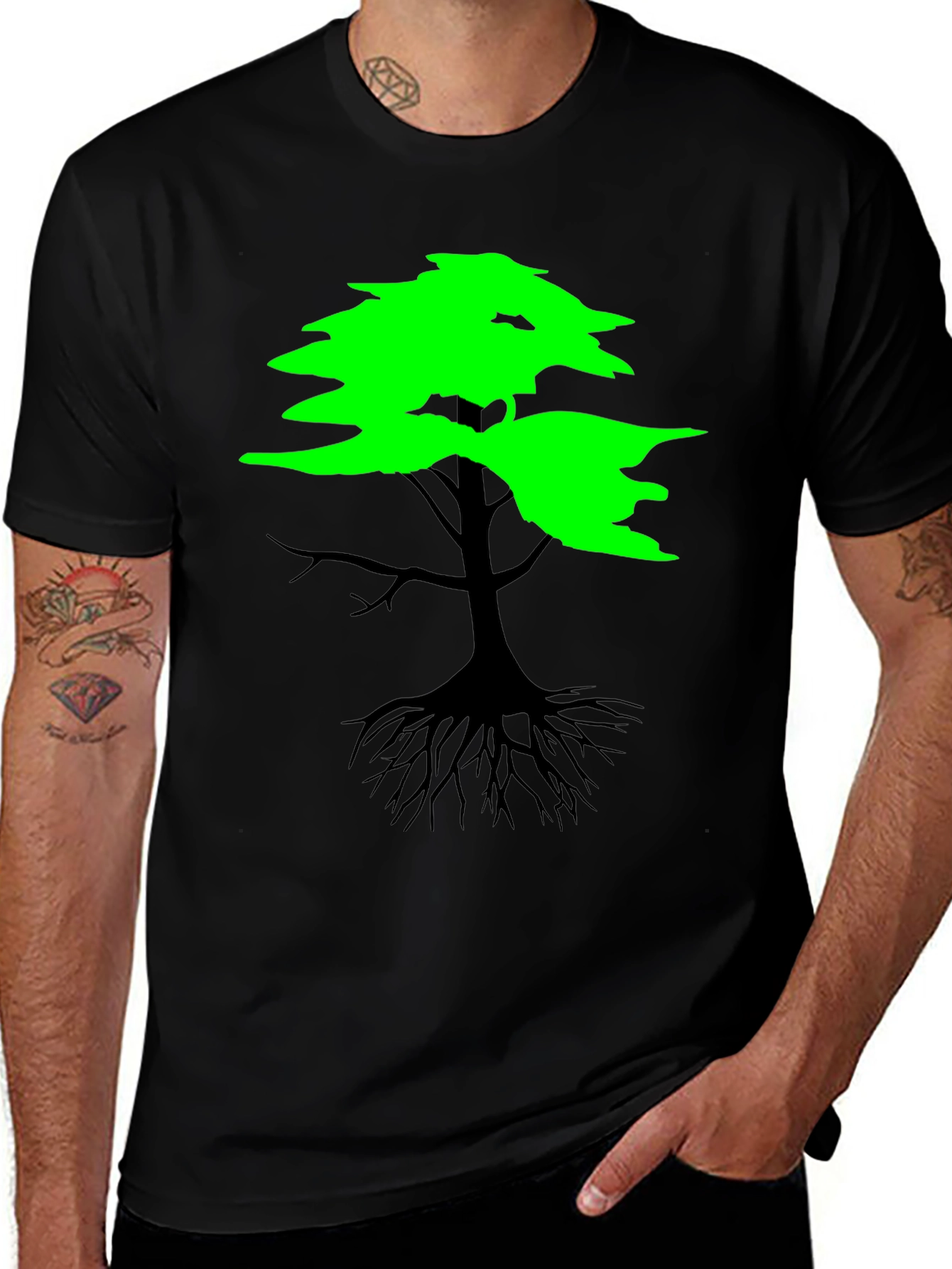 Nature Inspired Tree Graphic T-Shirt