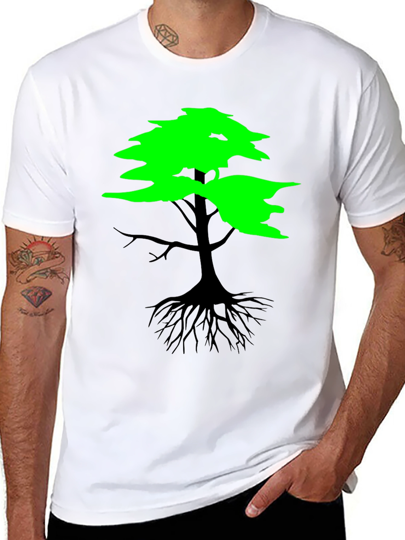 Nature Inspired Tree Graphic T-Shirt