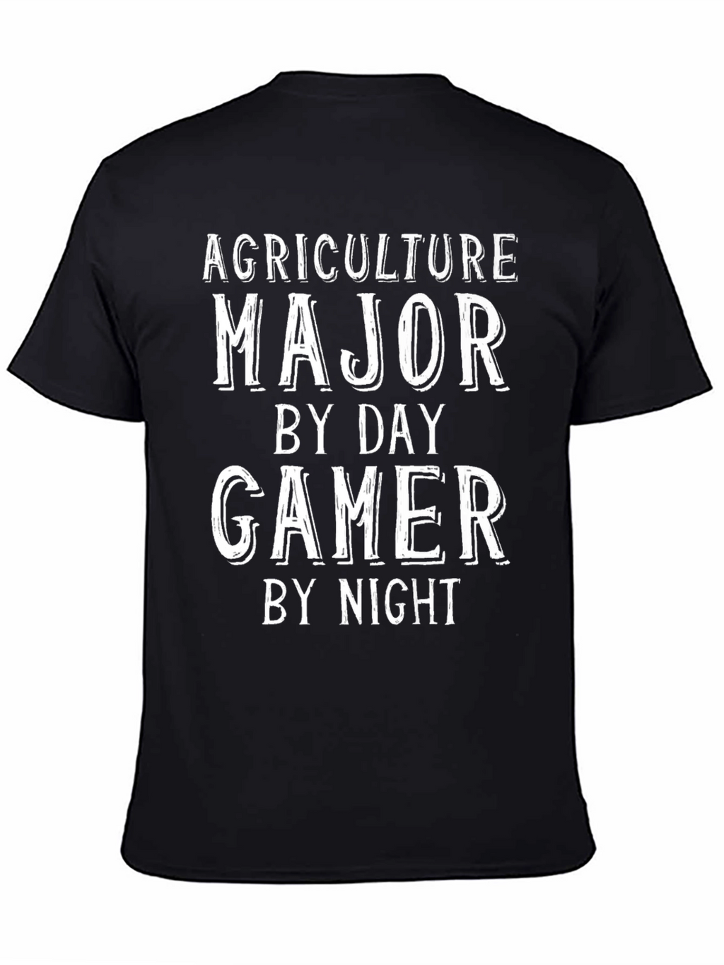 Agriculture Major Gamer T-Shirt - Black Cotton Tee