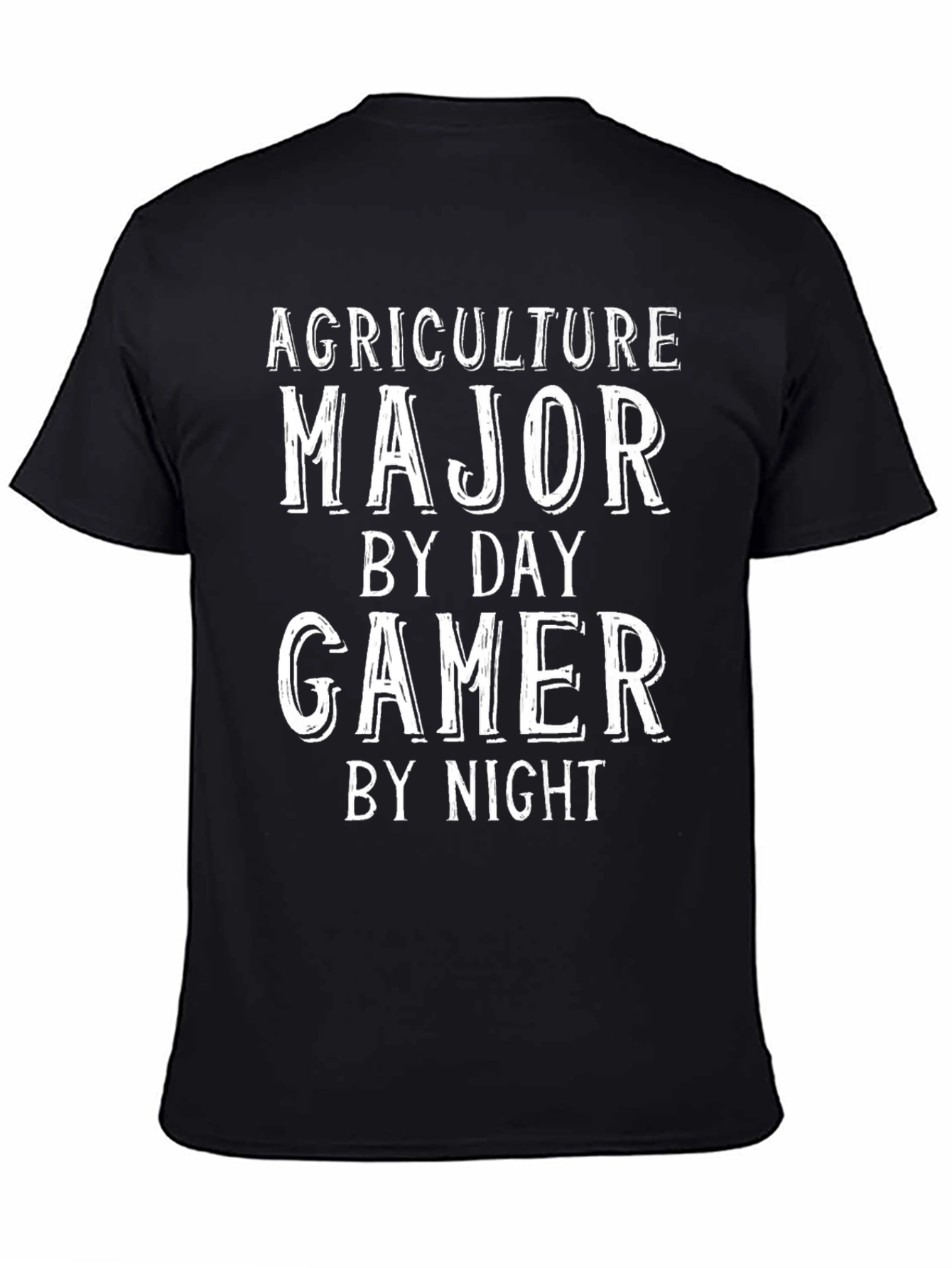 Agriculture Major Gamer T-Shirt - Black Cotton Tee