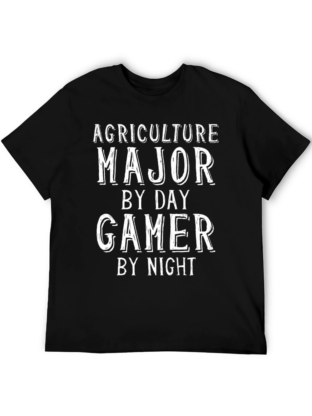 Agriculture Major Gamer T-Shirt - Black Cotton Tee