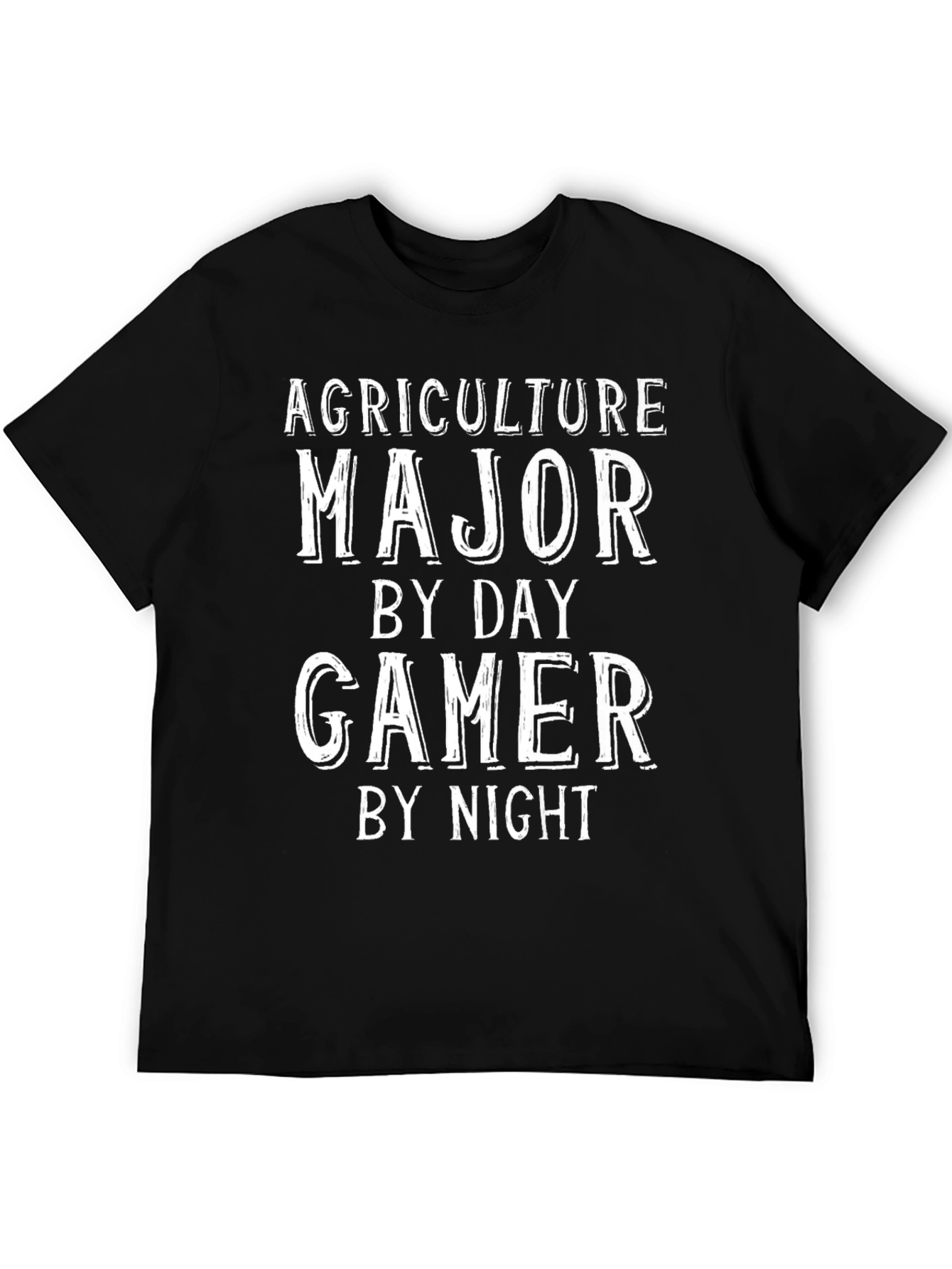 Agriculture Major Gamer T-Shirt - Black Cotton Tee