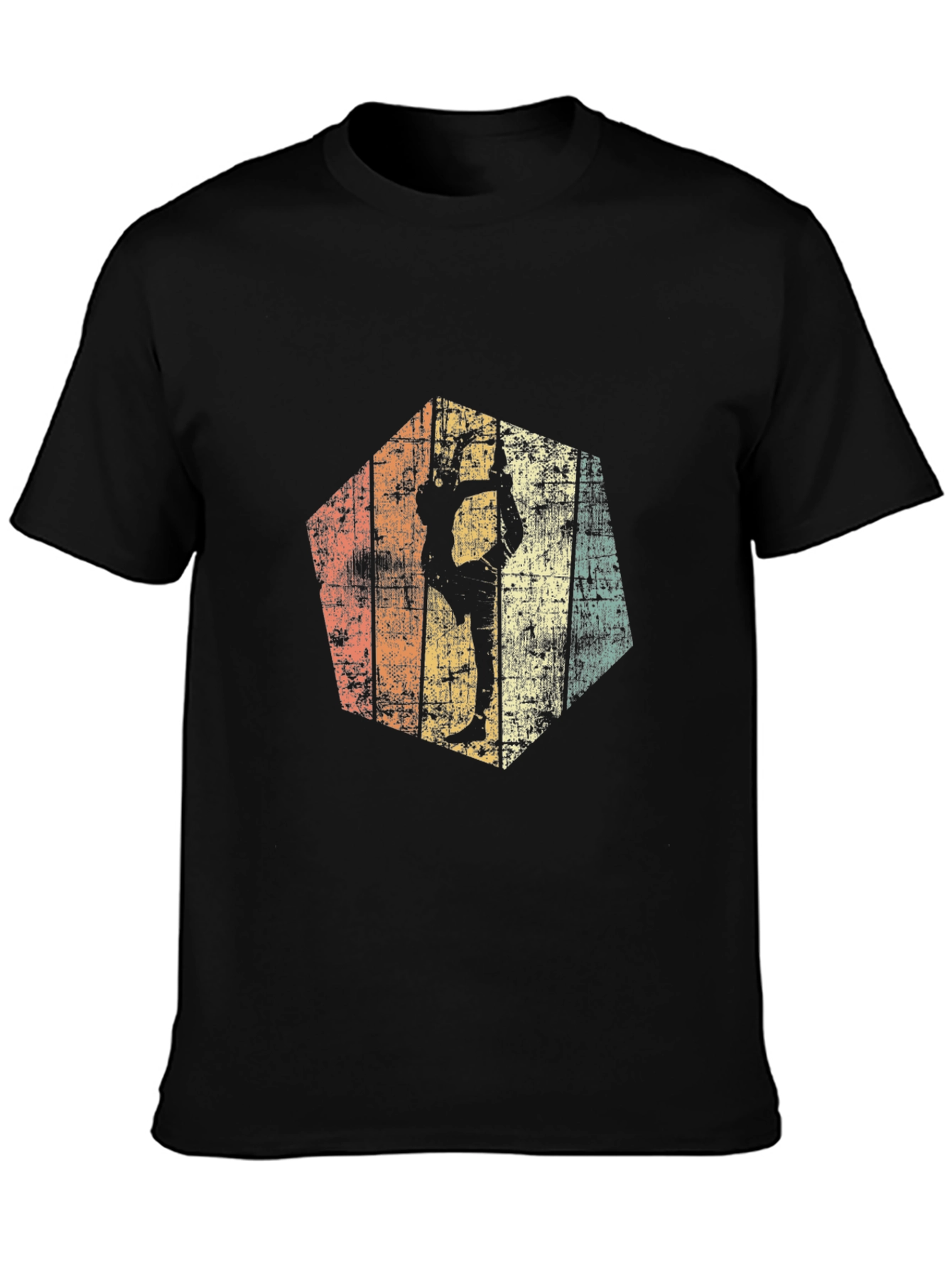 Retro Gymnast Silhouette Tee - Vintage Design
