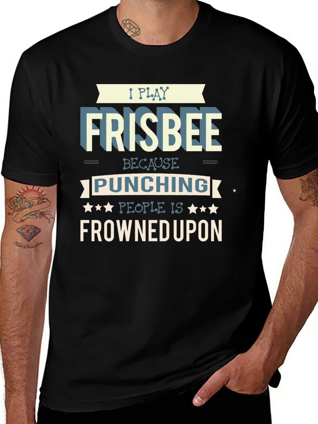 Frisbee Player Graphic T-Shirt