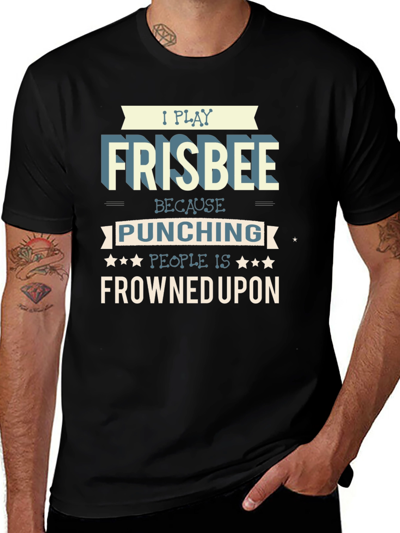 Frisbee Player Graphic T-Shirt