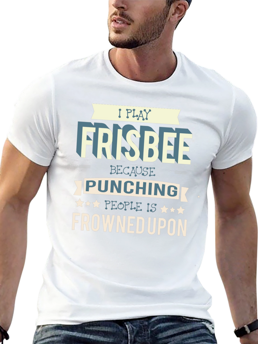 Frisbee Player Graphic T-Shirt