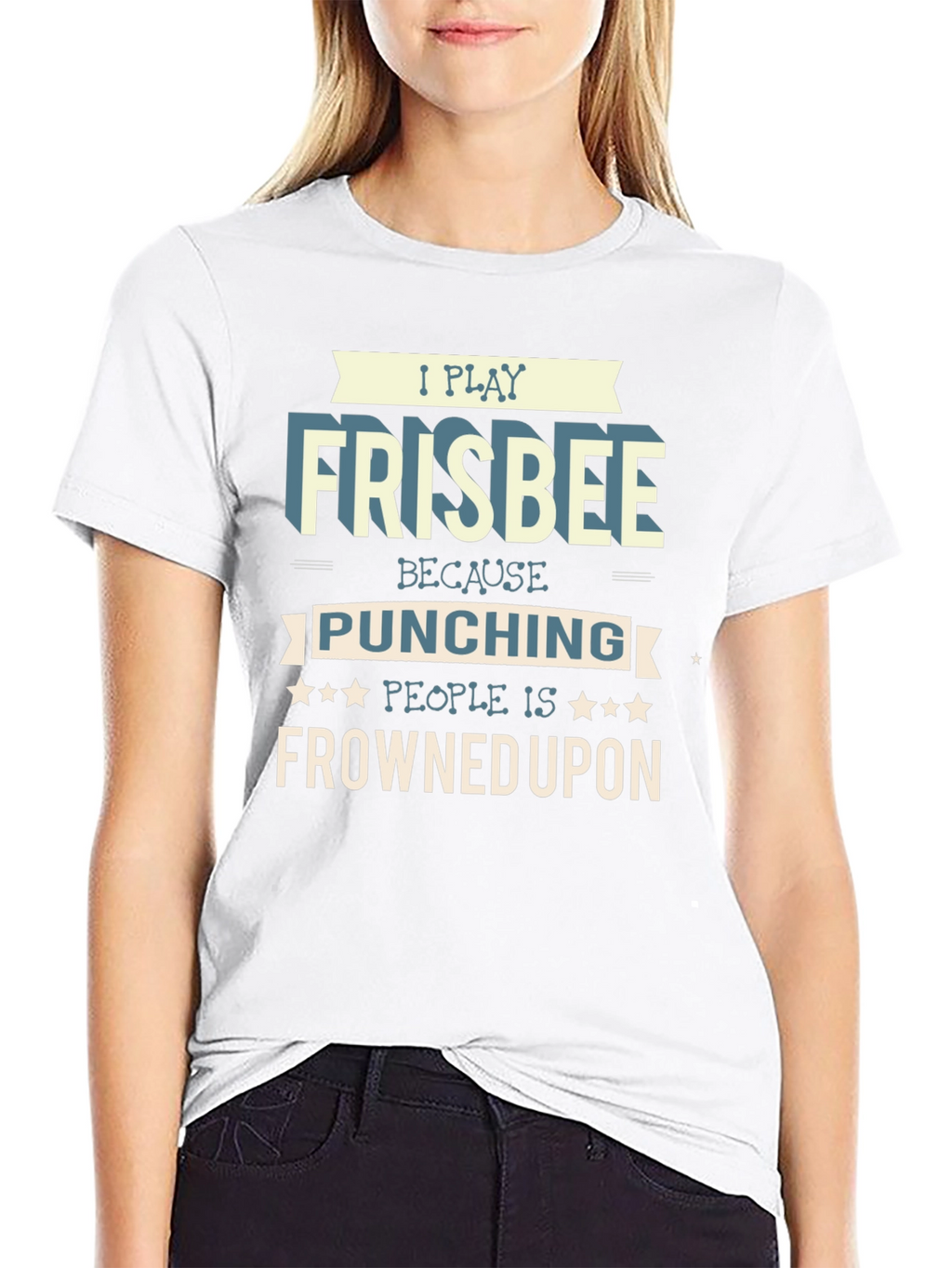 Frisbee Player Graphic T-Shirt