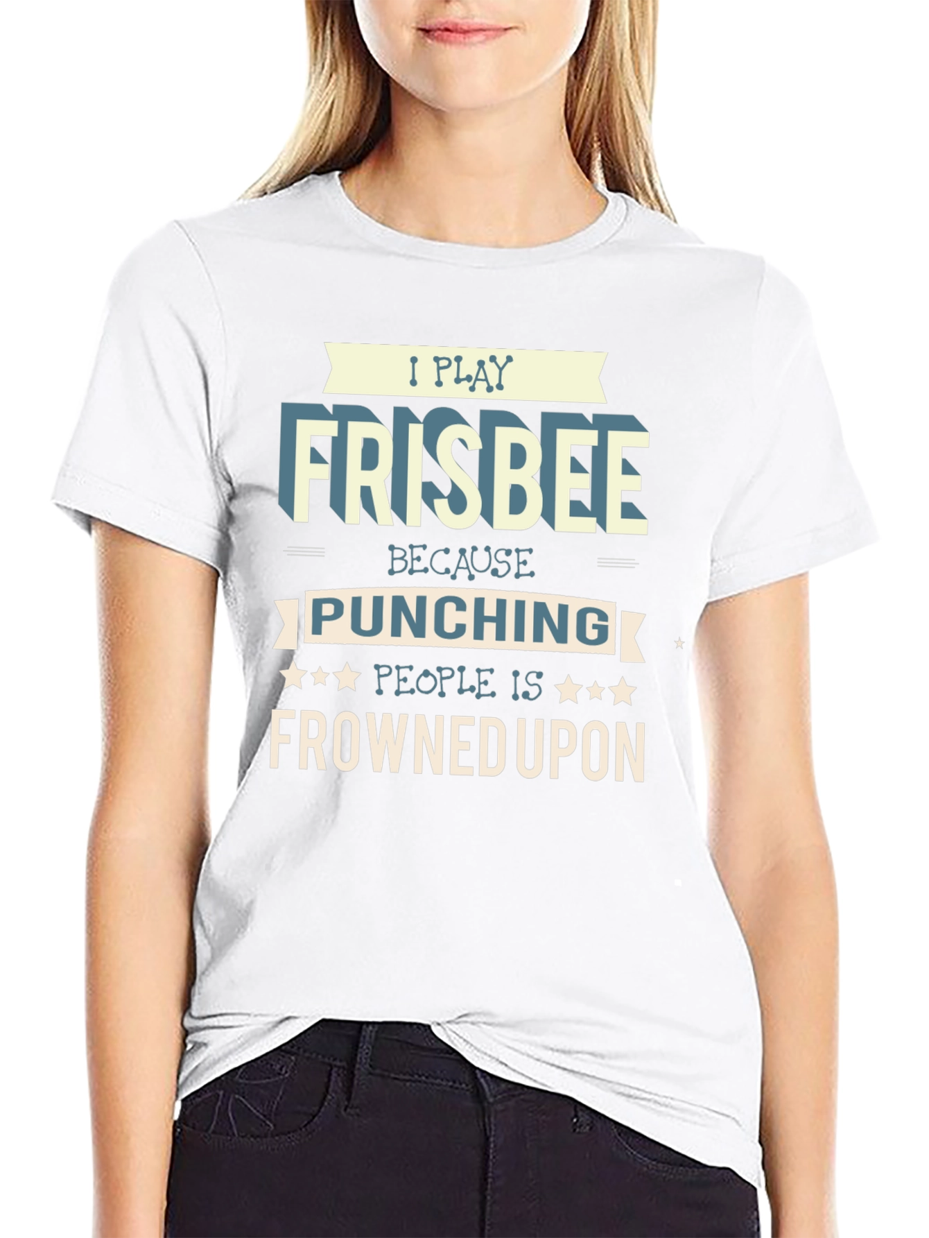 Frisbee Player Graphic T-Shirt