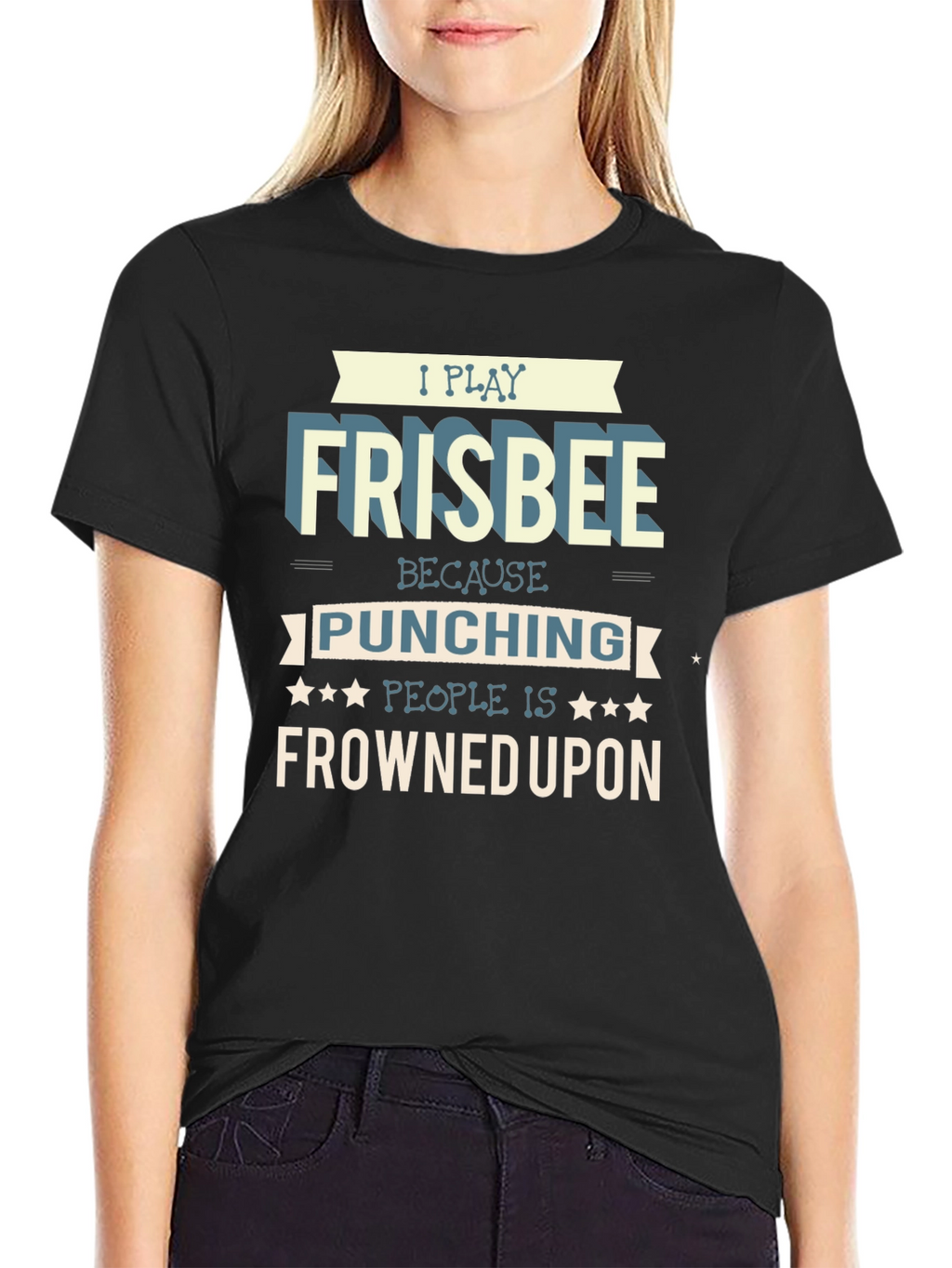 Frisbee Player Graphic T-Shirt