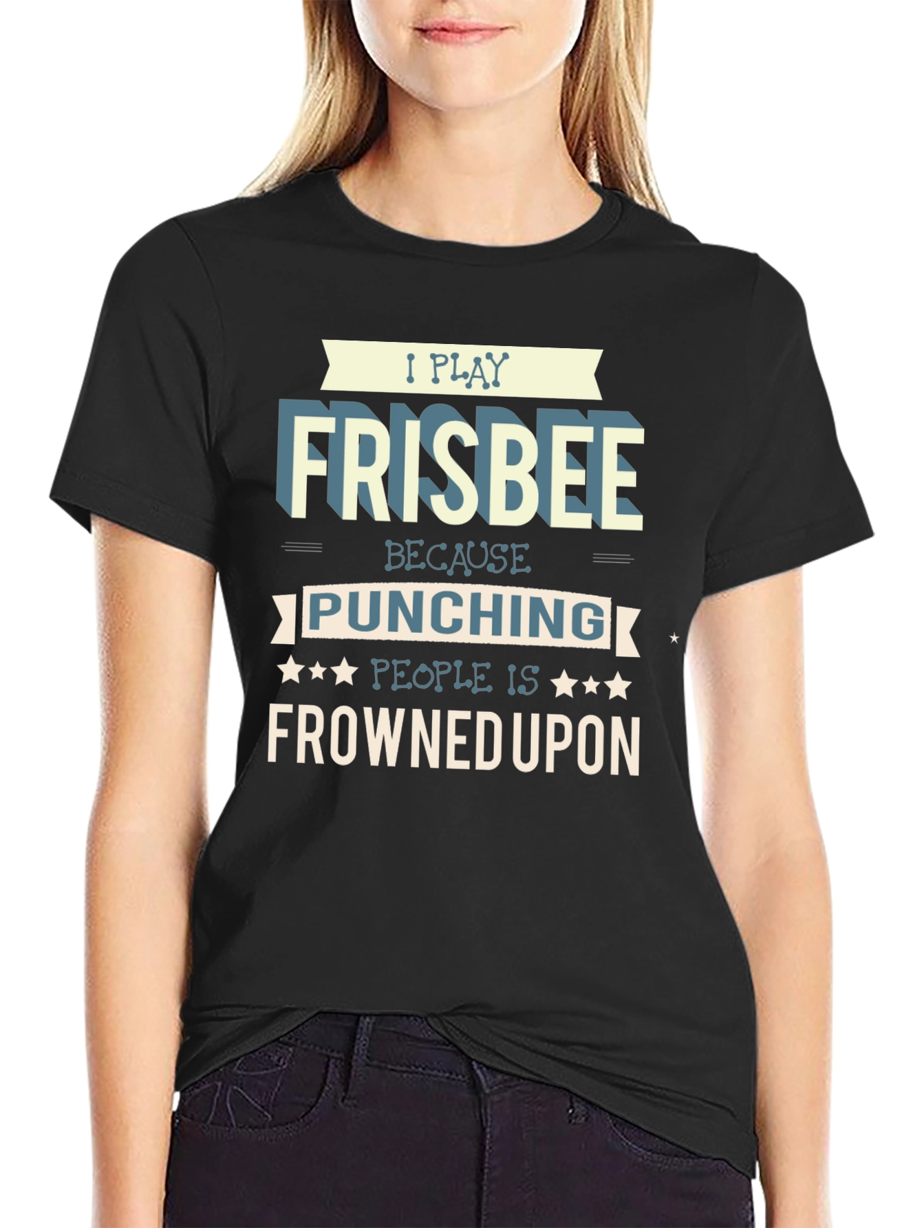 Frisbee Player Graphic T-Shirt