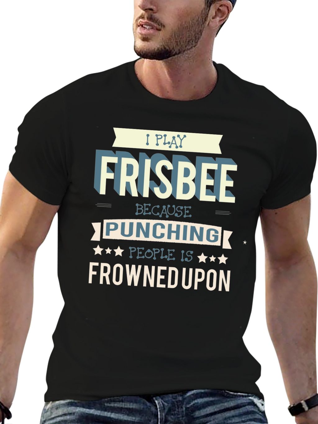 Frisbee Player Graphic T-Shirt