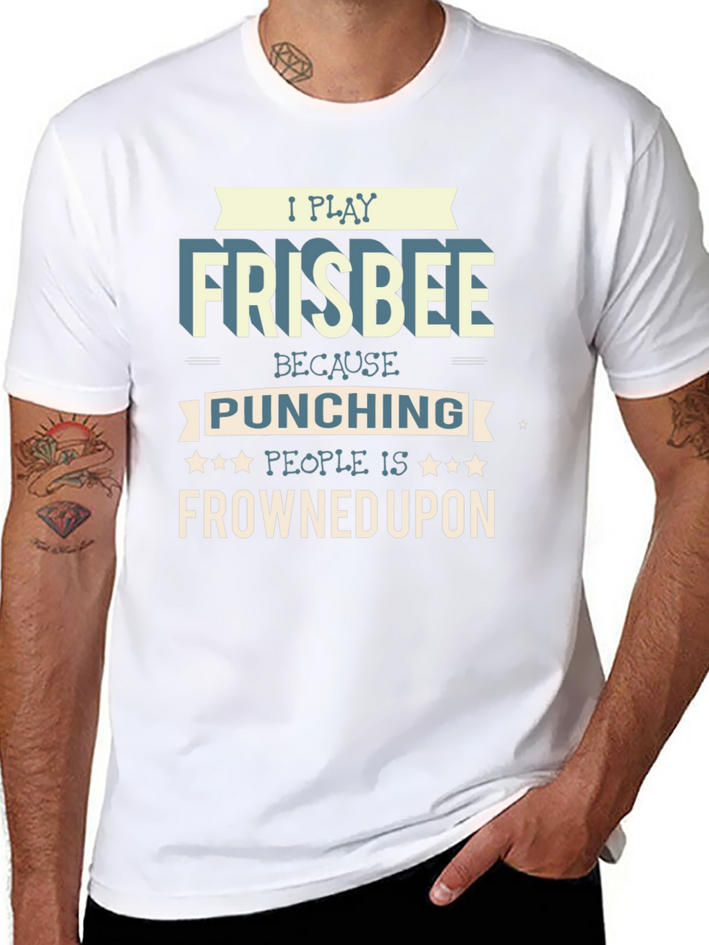 Frisbee Player Graphic T-Shirt