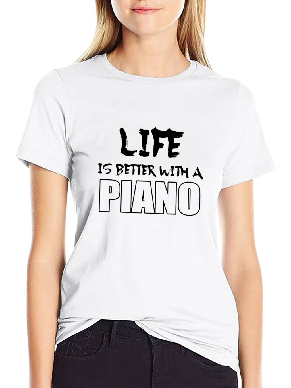Life is Better With a Piano Graphic Tee