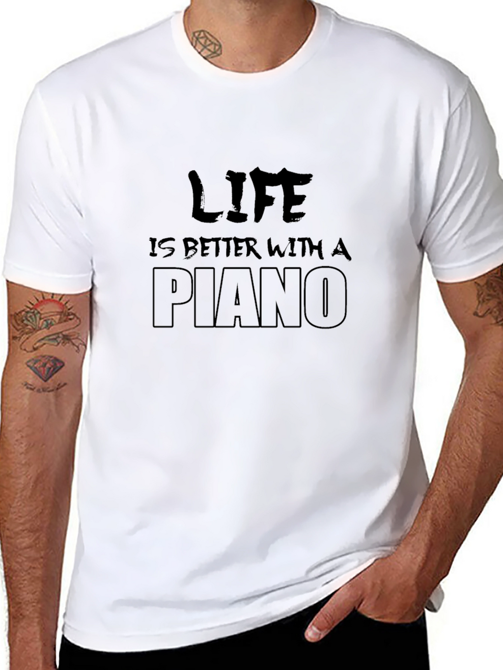 Life is Better With a Piano Graphic Tee