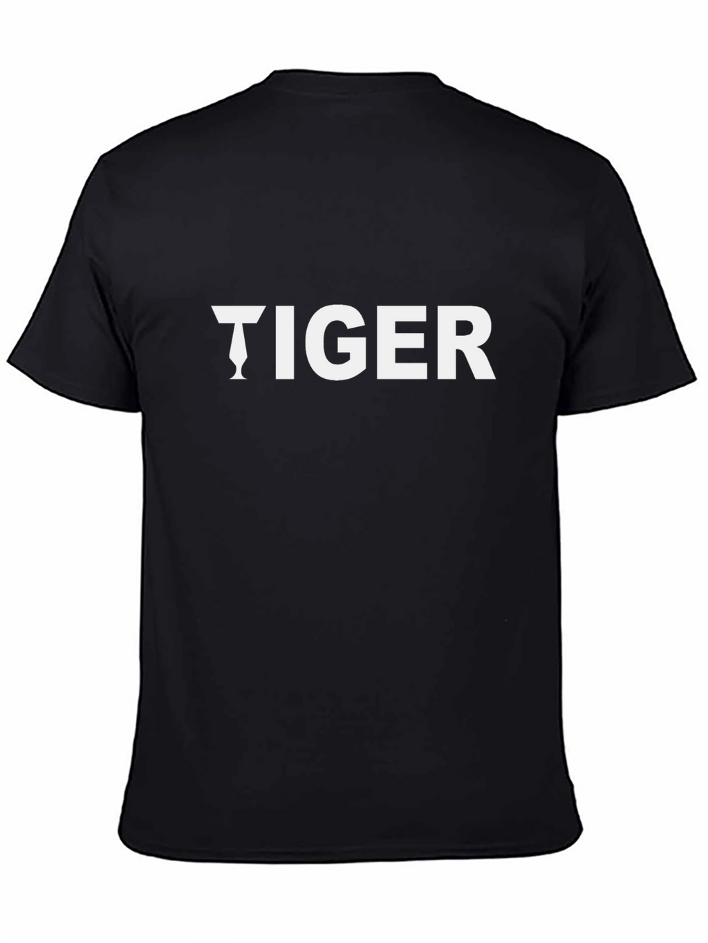 Mens Black Tiger Graphic Tee - Bold Style