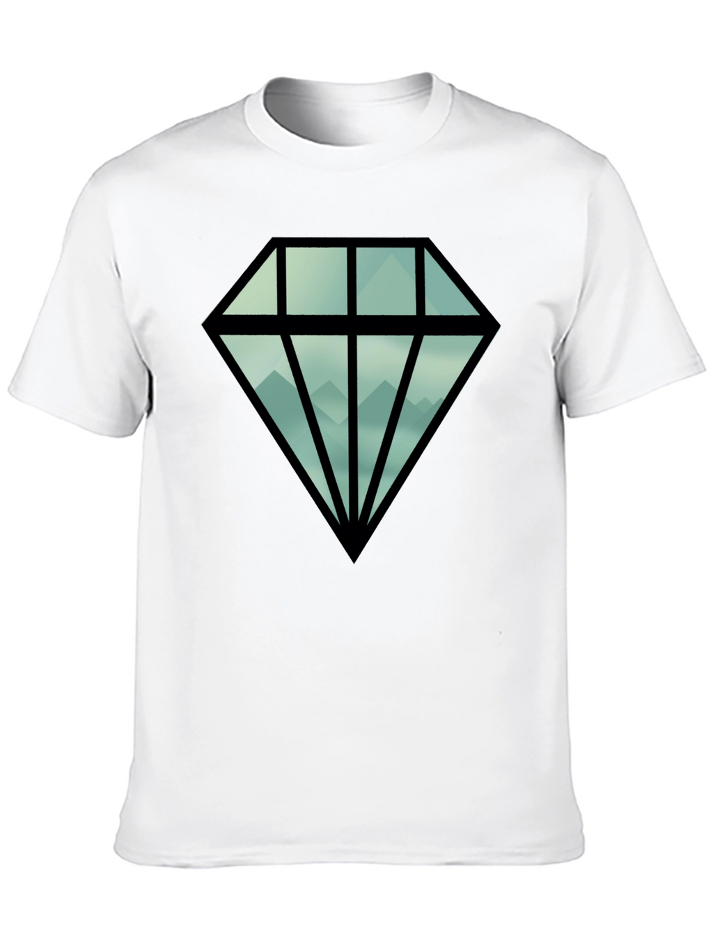 Diamond Mountain Graphic Tee - Black