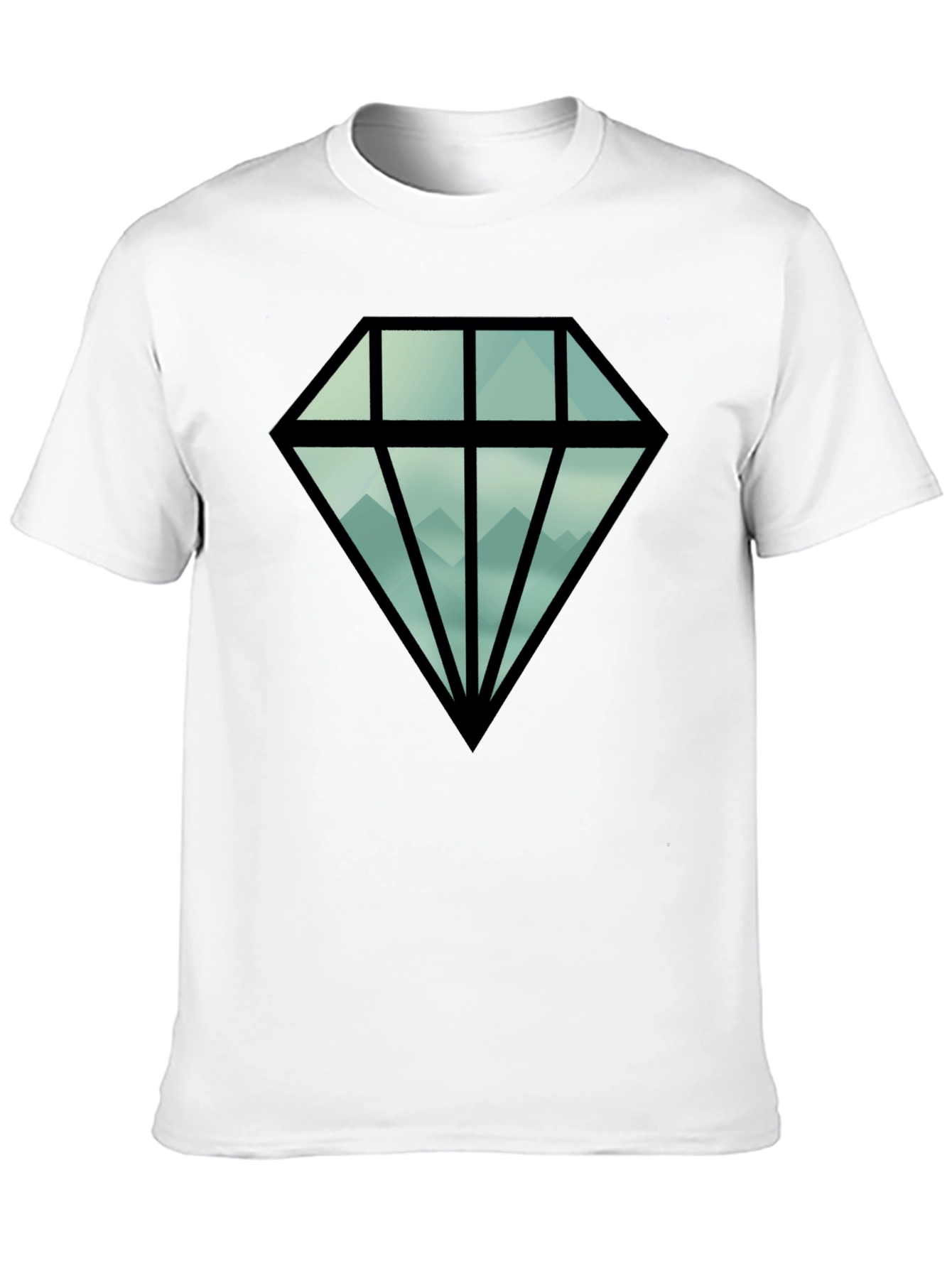 Diamond Mountain Graphic Tee - Black