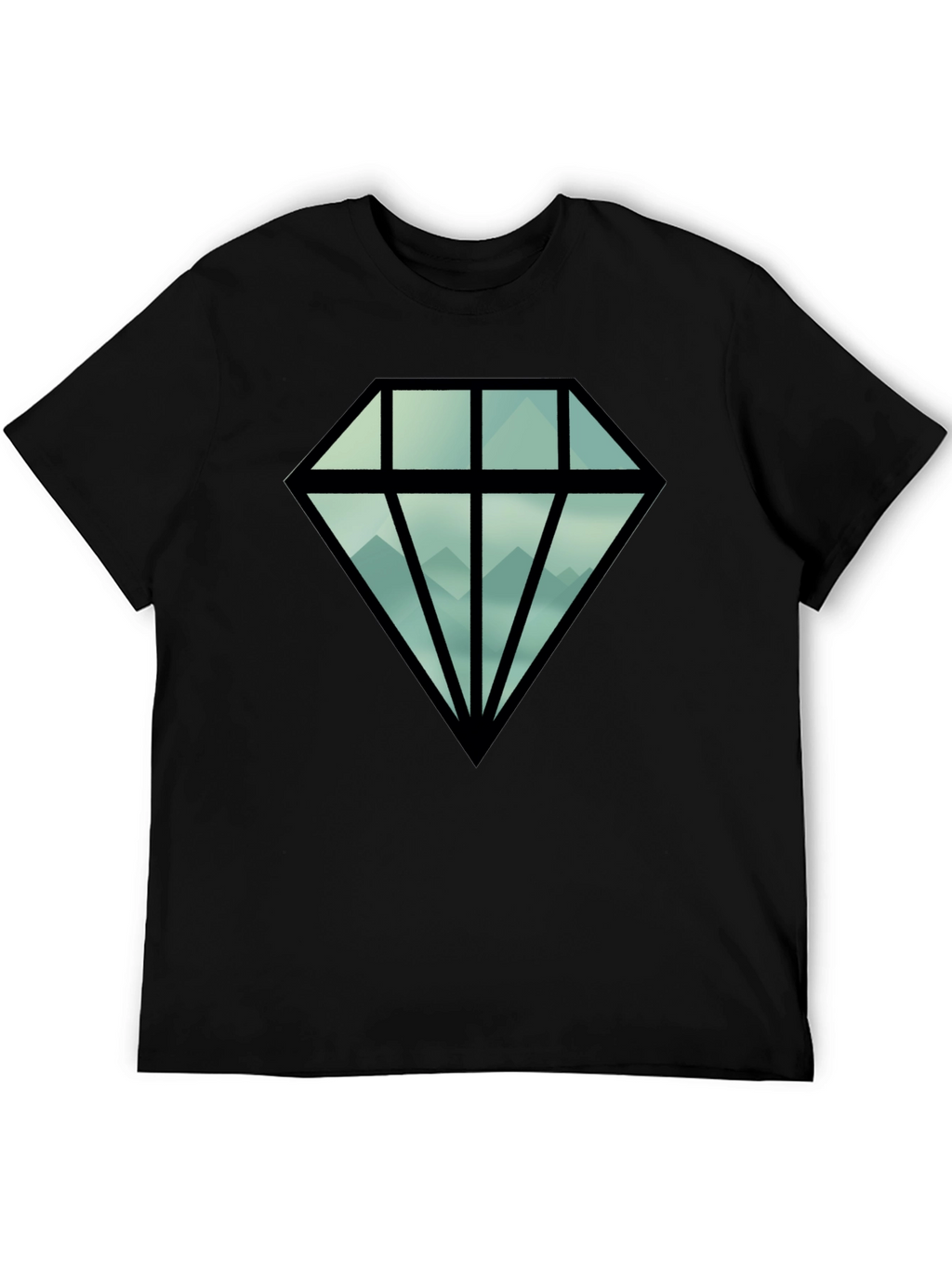Diamond Mountain Graphic Tee - Black