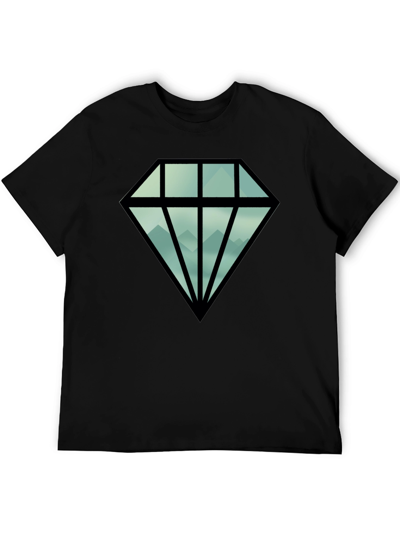 Diamond Mountain Graphic Tee - Black