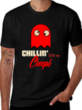 Chillin With My Creeps Graphic T-Shirt - Halloween