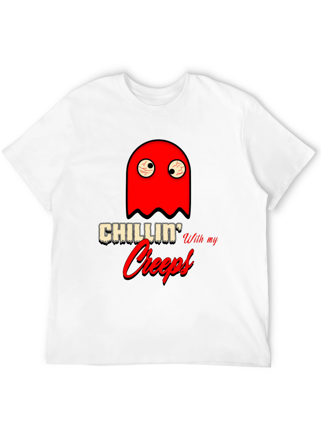 Chillin With My Creeps Graphic T-Shirt - Halloween